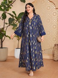 Ethnic Clothing Dubai Abayas For Women Bronzing Maxi Dress Muslim Kaftan Saudi Arabic Robe Party Gown Eid Djellaba Islam Marocain Abaya