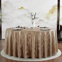 Table Cloth A107Thickened PU Round Tablecloth Waterproof Anti-scalding No-wash El Restaurant Home Large Ta