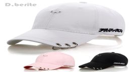 Mens Snapback Hats Fashion K Pop Iron Ring Hats Adjustable Baseball Cap Unisex Caps Snapback Hip Hop Caps4718980