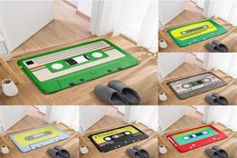 Fun Vintage Cassette Tape Door Mat Entrance Corridor AntiSlip For Kitchen Bathroom Living Room Vacuuming Carpet 2203116070278
