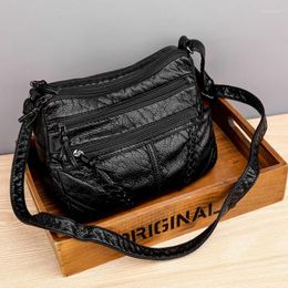 Shoulder Bags 2024 Fashionable Crossbody For Women Summer High Quality Pu Leather Large-capacity Handbag Vintage Ladies Bag Female