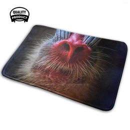 Carpets Madrill - Mask 3D Household Goods Mat Rug Carpet Cushion Funny Face 19 Sick Sneeze Mouth Save Snout Mandrill Monkey Nose