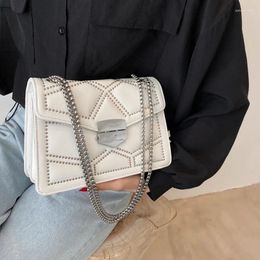 Shoulder Bags Listing In Summer Women Hand Lady Rivet Chain Crossbody Small Messenger Bag Luxury Handbags For
