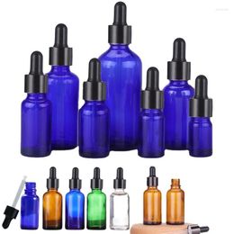Storage Bottles 20pcs 5/10/15/20/30/50/100ml Empty Glass Dropper Portable Perfume Cosmetics Container For DIY Essential Oil