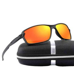 2021 new men039s and women039s polarized sunglass sports sunglass elastic paint colorful glass8554378
