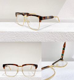 Optical Eyeglasses For Men and Women Retro Style 0605O Antiblue light lens Square plate Half Frame with box8912400