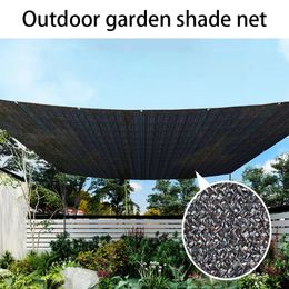 12PIN Black Sunshade Net Shading 80~85% Plant Greenhouse Cover Mesh Fence Privacy Screen Garden Sun Shed Outdoor Anti-UV 240425