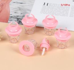 8ml Pink Diamond Ring Shape Empty Lip Gloss Bottle Lipgloss Tube Pink Lip Gloss Tube Lips Bottle Wand Brush Container New9969898