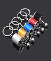 Car Gear Box Keychain Keyring for Men Women Imitation 6 Speed Manual Carstyling Gear Knob Shift Gearbox Stick Gift Souvenir 6322022