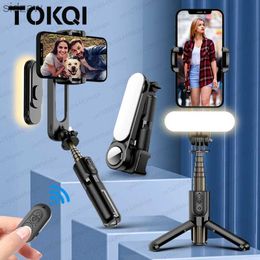 Selfie Monopods Universal Joint Stabilizer Selfie Stick Tripé com preenchimento Bluetooth sem fio, adequado para iPhone 13 Smartphones WX