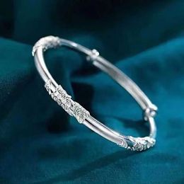 Chain 925 Sterling Silver Original Designer Blooming Flowers Bracelets Bangles for Women Fashion Party Wedding Jewellery Adjustable Gift