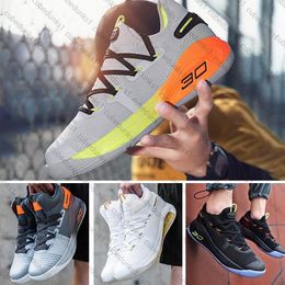 Curry 6 Basketball Shoes Trendy Sneakers Student High Top Battle Shoes Men's Football Shoes Breathable Running Shoes Women's Outdoor Sports Training Shoes 36-45