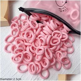 Hair Accessories 50Pcs/Sets Elastic Band Leagues Ties Straps Colets Sprouts Gum For Girl Women Children Toddler Pigtails Jewelry Drop Dho7K