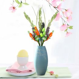 Decorative Flowers Fake Flower Artificial Easter Eggs Picks Plastic DIY Foam Festivel Party Home Decoration