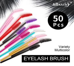 Abnathy Eyelash Extension Disposable Eyebrow brush Mascara Wand Applicator Spoolers Eye Lashes Cosmetic Brushes Set makeup tools4731038