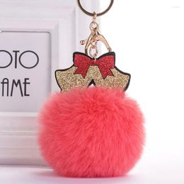 Keychains Christmas Keychain Gift Glitter Bell Pendant Decoration