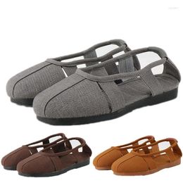 Casual Shoes Men And Women Temples Comfortable Fancy Monk Arhat Odour Proof Breathable Shoe In Summer OX Tendon Sole Nun