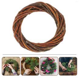 Decorative Flowers Wreath Flower Garland DIY Wicker Rings Frame Crafting Material Use Making Circles