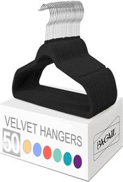 Premium Velvet Childrens Baby Hangers For Closet Safe Kids 50 Pack Durable 11inch Clothes Non Slip Toddler Infant Sturdy2780272