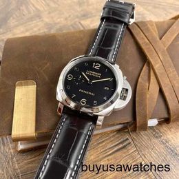 Minimalist Wrist Watch Panerai Men's LUMINOR 1950 Series 44mm Diameter Automatic Mechanical Calendar Display Leisure Watch PAM00359/ Steel/date Display