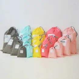 Storage Bags 4pc/set Waterproof Drawstring Underwear Shoes Bag Travel Pouch Cosmetic Sundries Organiser For Cloth