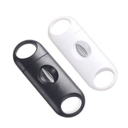 Portable Stainless Cigar Knife V-Blade Cigar Cutter Metal Cut Devices Cigar Accessories Tools