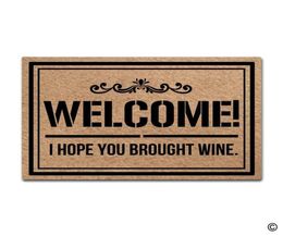 Doormat Entrance Floor Mat Welcome I Hope You Brought Wine Funny Door Mat Indoor Outdoor Decorative Doormat Top5096202