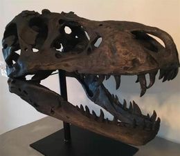 Replica Dinosaur Skull Resin Animal Skeleton Ornament Haunted House Dinosaur Statue Home Decoration accessories For Living Room 226604617