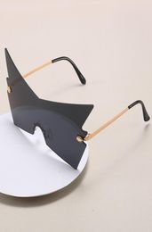 Sunglasses Oversized Sexy Cat Women Brand Designer Red Black Triangle Sun Glasses Female Shades For Ladies UV With Box FML7870054