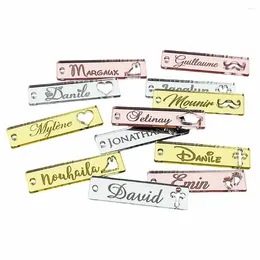 Party Favour 50Pcs Personalised Acrylic Tags Customised Name Tag Decoration Favours Guests Gift Baptism Communion Gold Pink Silver Engrav