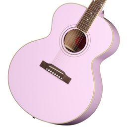 Inspired by Custom J180 LS Pink Acoustic Guitar