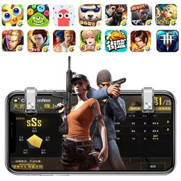 Game Controllers Gaming Triggers PUBG Gamepad Mobile Shooter Controller Smart Phone Fire Button Aim Key Joystick Metal Gamepads