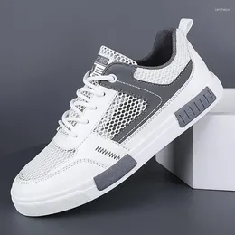 Casual Shoes Mens Summer Luxury Mesh For Men Sneakers Big Size High Quality Trend Flats Breathable