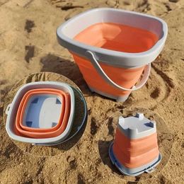 9G1U Sand Play Water Fun Beach Toys for Kids Sand Toys Set for Toddlers Sandbox Toys with Collapsible Bucket Shovel Rake Set Sand Moulds Summer Outdoor d240429