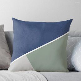 Pillow Navy Grey White Geometric Pattern Throw Ornamental Christmas Pillows Covers Sofa S