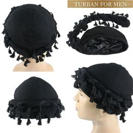 Berets Elastic Turban Unisex Satin Silk Lined Sun Protection Head Wrap Breathable Beanie Hat Pullover Men