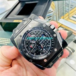 Luxury Watches APS factory Audemar Pigue Royal Oak Offshore 44mm Black Ceramic B/P 26402CE.OO.A002CA.01 stHR
