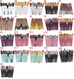 Most popular 21style Different Colours Makeup Brushes 20pcs1set Blusher eyeshadow outline Brushes Mix together7249583