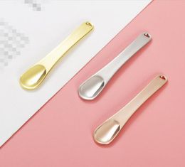 Zinc Alloy Gold Spoon Spice Powder Shovel Dabber Dab Scoop Smoking Accessories Tool For Snuff Snorter Sniffer Vape Oil9856808