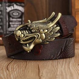 Belts 3.8CM Dragon Belt Men Designer Belts High Quality Male Genuine Leather Strap Luxury Wide Fashion Cowskin Gold Belt For Jeans XW