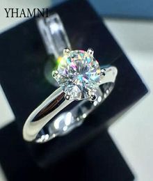 Luxury Classic 1 Carat Lab Diamond Ring 18KRGP Stamp White Gold Pt Wedding engagement Jewellery For Women Gift7555729