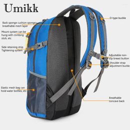 Backpack 40L Tour Luggage Bags Large-capacity Polyester Casual With Reflective Tape Men Women Convenient For Climbing Storage