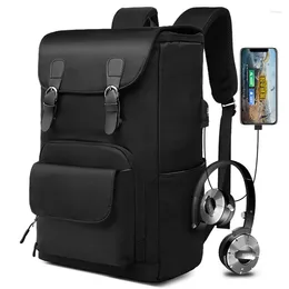 Backpack Large Capacity Travel Waterproof Men 15.6 Inch Laptop Oxford Bag High Schoolbags Teen College Boy Student Back Pack