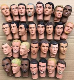 Decorative Figurines Original 1/6 Male Doll Heads Rare Face Collection Parts Accessories Solider Famous Men Stars Figure Kids Gift Toys