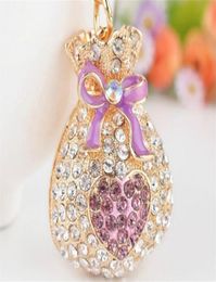 Keychains Money Purse Metal Keychain Key Ring Keyring Women Bag Charm Pendant Gift B8731341385