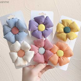 Hair Accessories 2 pieces/set of new sweet flower bow hair clips suitable for cute girls cartoon bow hair clip buckets childrens headwear hair clips WX