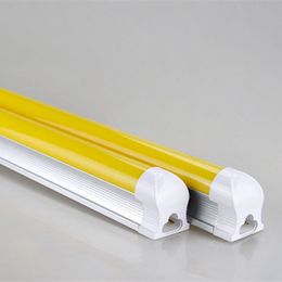 Anti UV T8 LED Tubes Yellow Safe Lights 150cm 5ft 24W AC85-265V 5 foot feet Integrated Blubs 1500mm 2700K Lamps NO Ultraviolet Protection Exposure Lighting from China