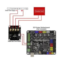 new New 3D printer Hot Bed MOSFET Power Expansion Bo ard / Heat bed Power Module For Anet A8 A6 A2 Compate Black Ramps 1.43D printer hot bed