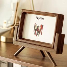 Frames HighQuality Wooden 6Inch Solid Wood Frame Stylish Po Holder Chic Decorative Piece Sophisticated Household Elegance
