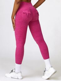 Active Pants SALSPOR Pockets Yoga Sporty Leggings Woman Solid Colour High Waist Of Women Exercise Activewear Running